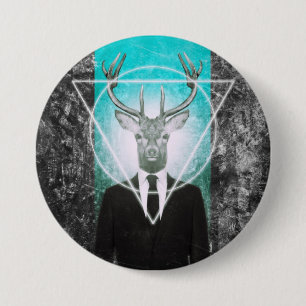 Badge Rond 7,6 Cm Mâle dans le costume