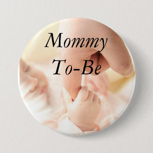 Badge Rond 7,6 Cm Maman à être bouton de baby shower