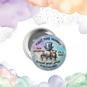 Badge Rond 7,6 Cm Maman - C'est un garçon  