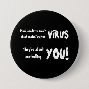 Badge Rond 7,6 Cm Mandats anti-masques - Il s’agit de vous contrô
