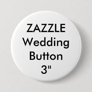 Badge Rond 7,6 Cm Mariage Personnalisé Grand Bouton rond 3"