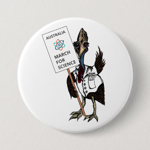 Badge Rond 7,6 Cm Mars pour la Science Australie - casoar -