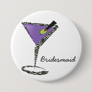 Badge Rond 7,6 Cm martini chic violet