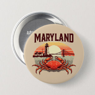 Badge Rond 7,6 Cm Maryland