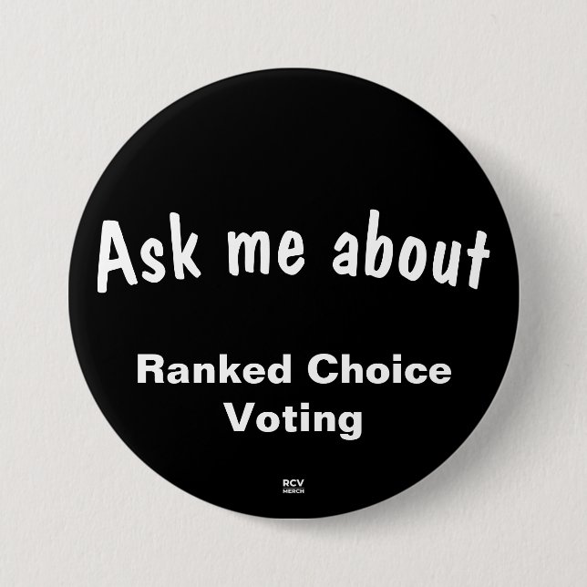 Badge Rond 7,6 Cm Me demander à propos de RCV (Devant)