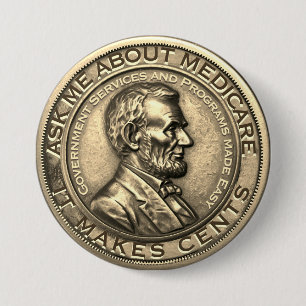 Badge Rond 7,6 Cm Me questionner sur Medicare