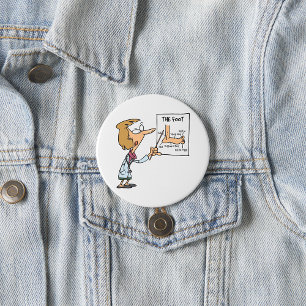 Badge Rond 7,6 Cm Médecin drôle enseignant l'anatomie du pied