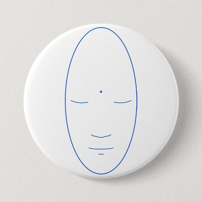 Badge Rond 7,6 Cm Méditation (Devant)