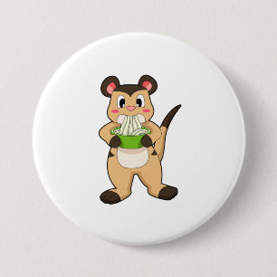 Badge Rond 7,6 Cm Meerkat
