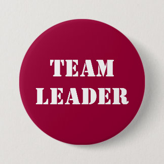 Badge Rond 7,6 Cm MENEUR D'ÉQUIPE - boutons