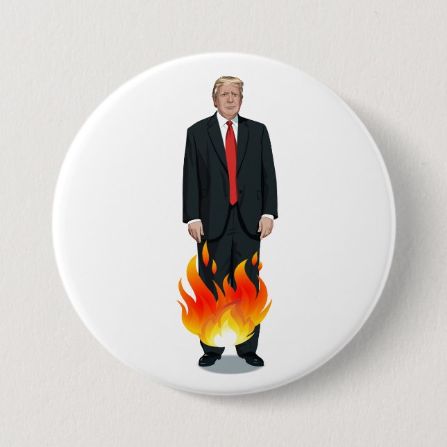 Badge Rond 7,6 Cm Menteur ! Menteur ! (Devant)