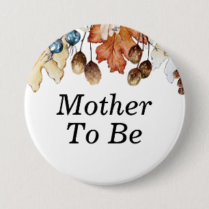 Badge Rond 7,6 Cm Mère à être l'automne Feuillage Chute d'amour