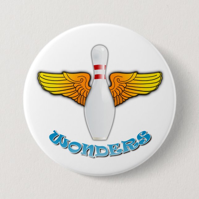 Badge Rond 7,6 Cm Merveilles d'une borne (Devant)