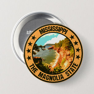 Badge Rond 7,6 Cm Mississippi