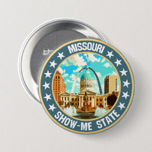 Badge Rond 7,6 Cm Missouri