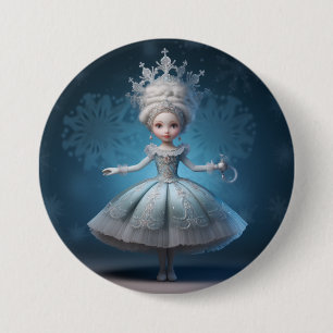 Badge Rond 7,6 Cm Mode de Ballet Casse-Noisette - Reine des Neiges