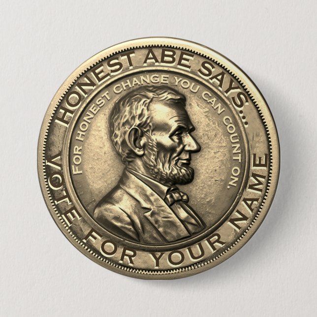 Badge Rond 7,6 Cm Modèle de campagne amusant mémorable (Devant)