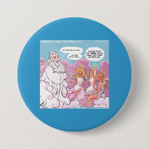 Badge Rond 7,6 Cm Mon dieu (OMG) Textes d'anges Drôles