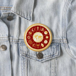 Badge Rond 7,6 Cm Monde de la foi