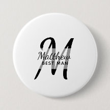 Monogram BEST MAN Groomsmen Groomsman Ajouter Nom