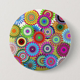 Badge Rond 7,6 Cm Mosaïque