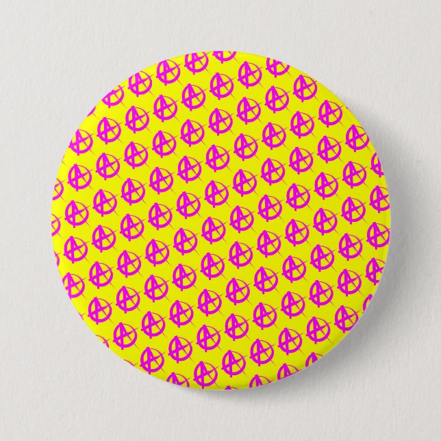Badge Rond 7,6 Cm Motif anarchique (Devant)