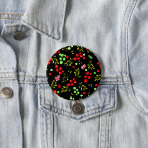 Badge Rond 7,6 Cm Motif Berries