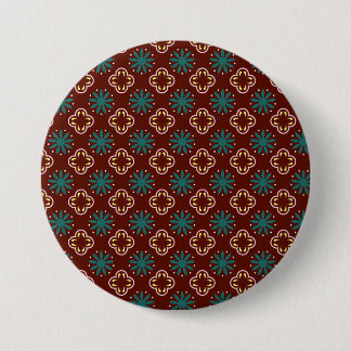 Badge Rond 7,6 Cm Motif bleu Brown