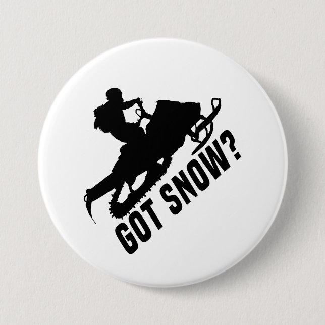 Badge Rond 7,6 Cm Motoneige (Devant)