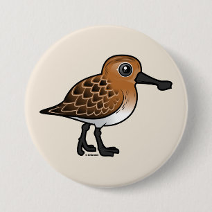 Badge Rond 7,6 Cm Multiplication du bécasseau Cuillère-affiché