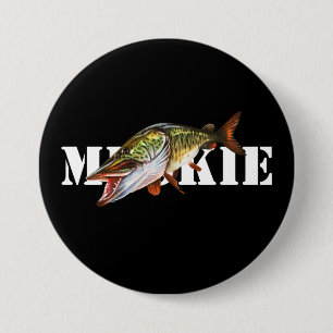 Badge Rond 7,6 Cm Muskie