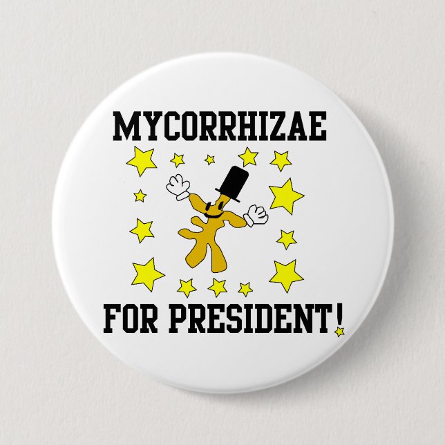 Badge Rond 7,6 Cm Mycorrhizae pour Prez (Devant)