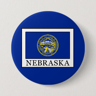 Badge Rond 7,6 Cm Nebraska
