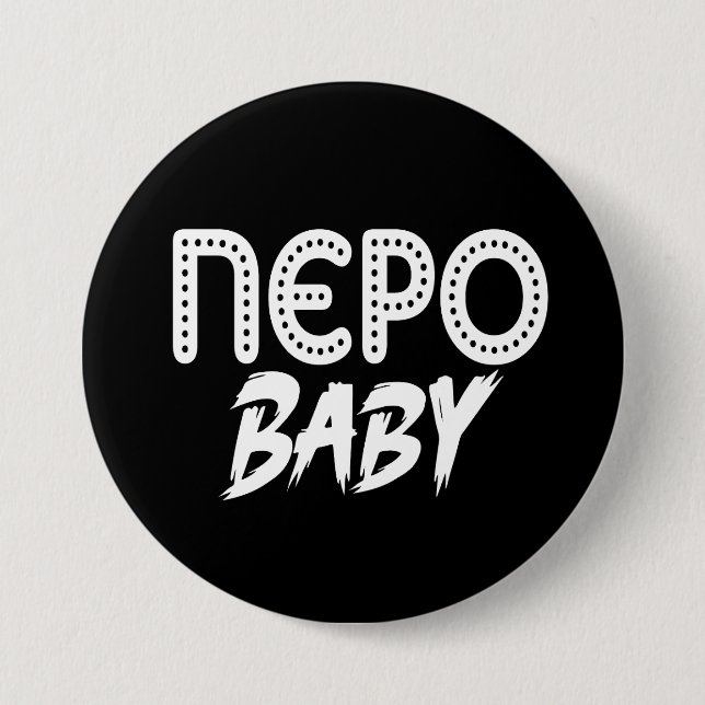 Badge Rond 7,6 Cm Nepo Baby (Devant)
