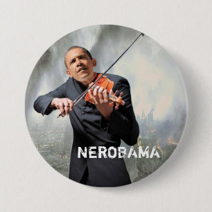 BADGE ROND 7,6 CM NEROBAMA