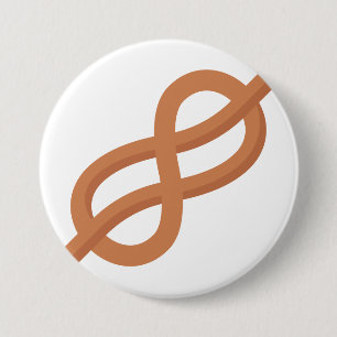 Badge Rond 7,6 Cm Noeud marin