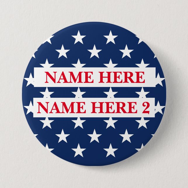 Badge Rond 7,6 Cm Nom de l'élection de Personnaliser (Devant)