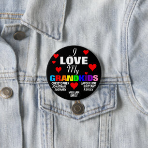 Badge Rond 7,6 Cm NOMS des petits enfants