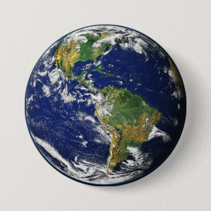 Badge Rond 7,6 Cm Notre Terre