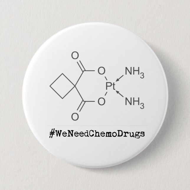 Badge Rond 7,6 Cm #NousAvonsBesoinDeMédicamentsChimiques (Devant)
