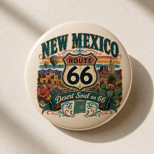 Badge Rond 7,6 Cm Nouveau style de roadtrip sur l'âme du désert de l