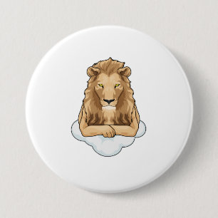 Badge Rond 7,6 Cm Nuages de Lion