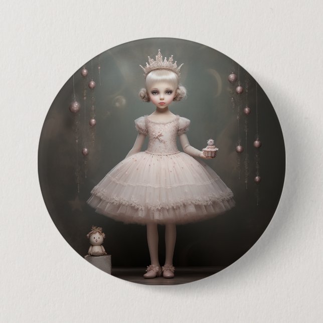 Badge Rond 7,6 Cm Nutcracker Ballet Fashion-Sugar Plum Fairy (Devant)