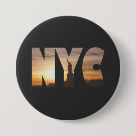 BADGE ROND 7,6 CM NYC