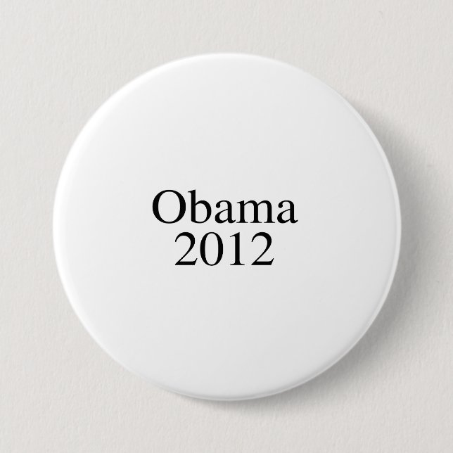 Badge Rond 7,6 Cm Obama 2012 - (Devant)