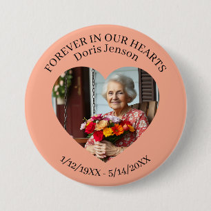 Badge Rond 7,6 Cm Objet souvenir de mémorial ou de veille À jamais