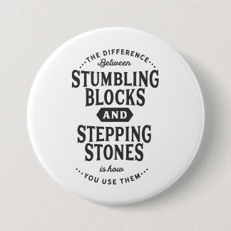 Badge Rond 7,6 Cm obstacles et pierres de progression