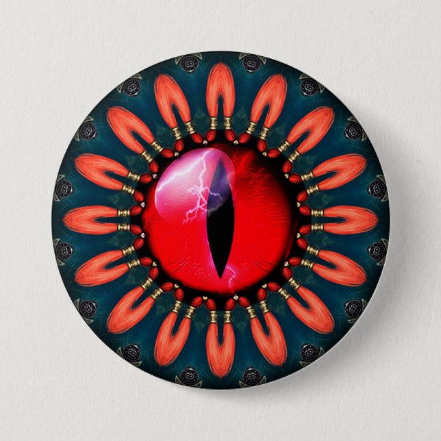 Badge Rond 7,6 Cm Oeil de dragon (Devant)