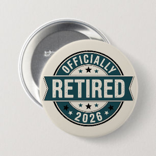 Badge Rond 7,6 Cm Officiellement retraité 2026