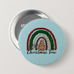 Badge Rond 7,6 Cm Oh Christmas Tree
